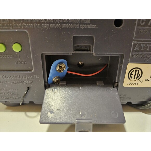 1995 Nickelodeon Time Blaster Rise & Slime AM/FM Digital Alarm Clock Radio N2000 - Picture 7 of 9